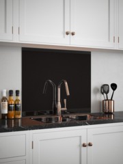 Black Sparkle Self-Adhesive Glass Splashback